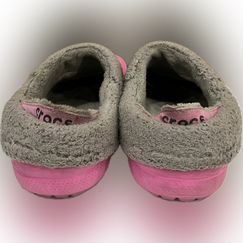CROCS Mammoth Fleece Lined Pink Slip-On Clogs Unisex Men 6 Women 8 - Picture 5 of 8